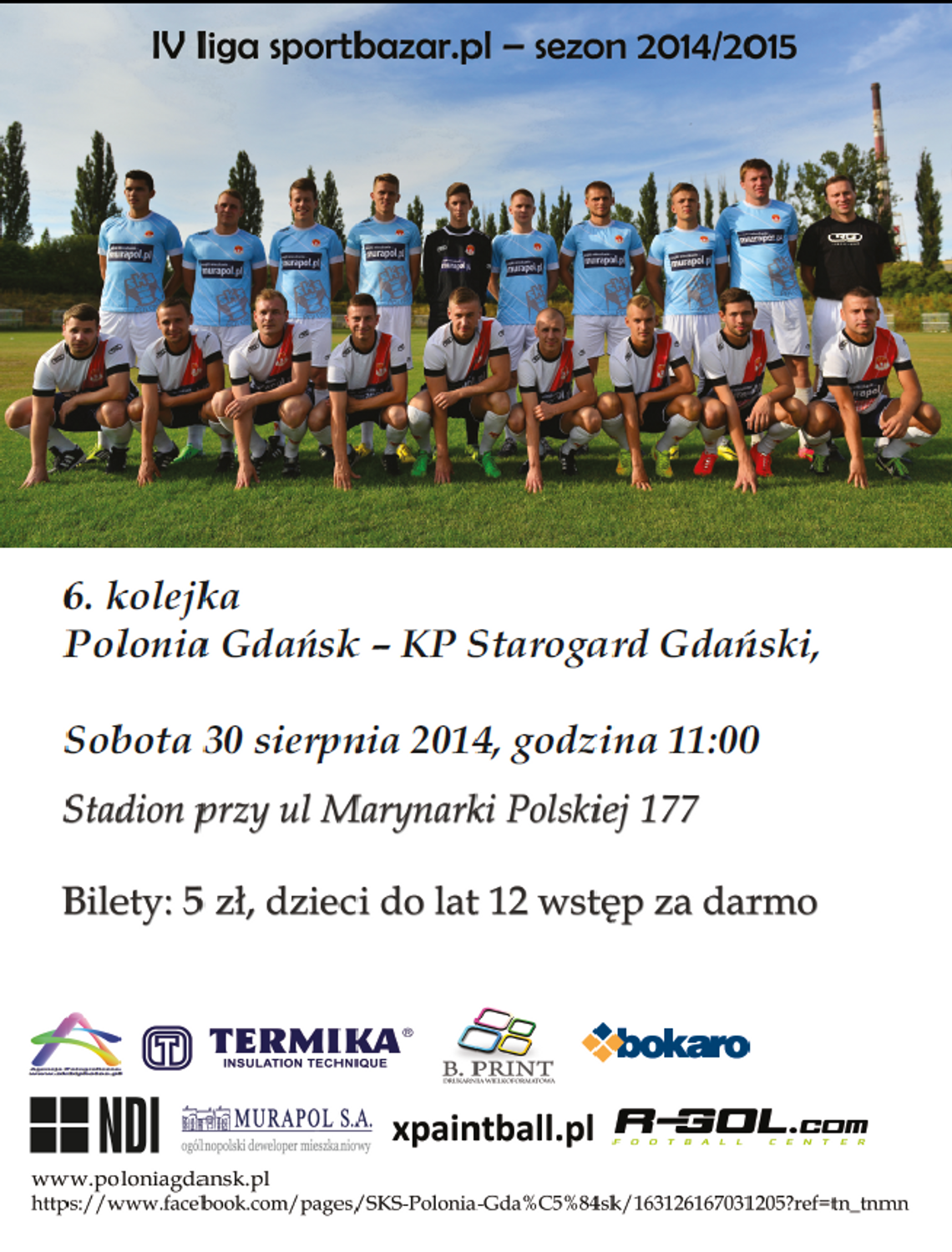 Polonia Gdańsk zmierzy się z KP Starogard