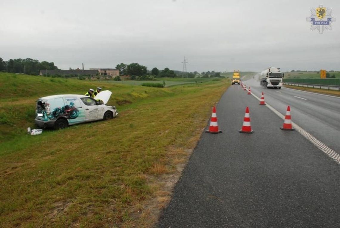 Poślizg na autostradzie