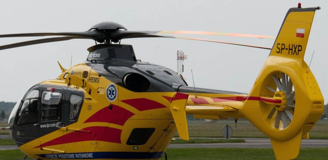 Poważny wypadek w Lubiszewie. Śmigłowiec zabrał rannego do szpitala Poważny wypadek w Lubiszewie. Śmigłowiec zabrał rannego do szpitala