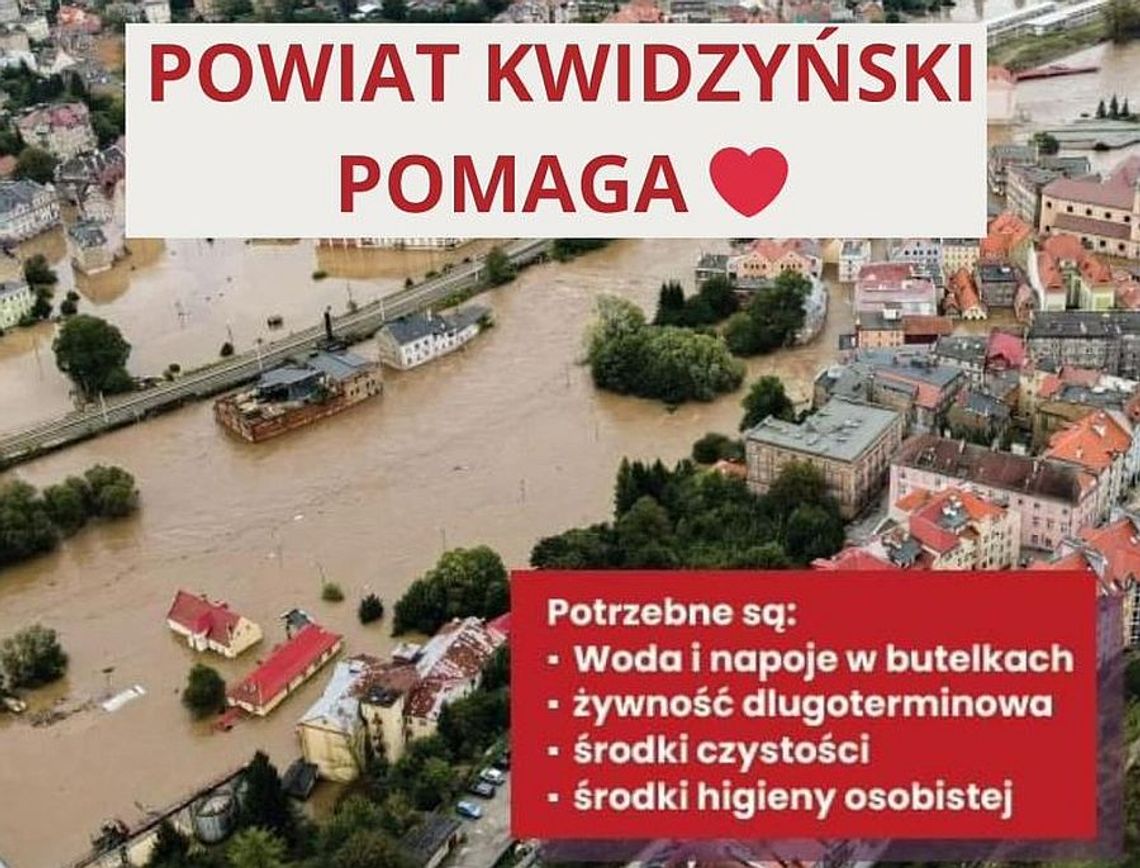 Powiat kwidzyński POMAGA POWODZIANOM!