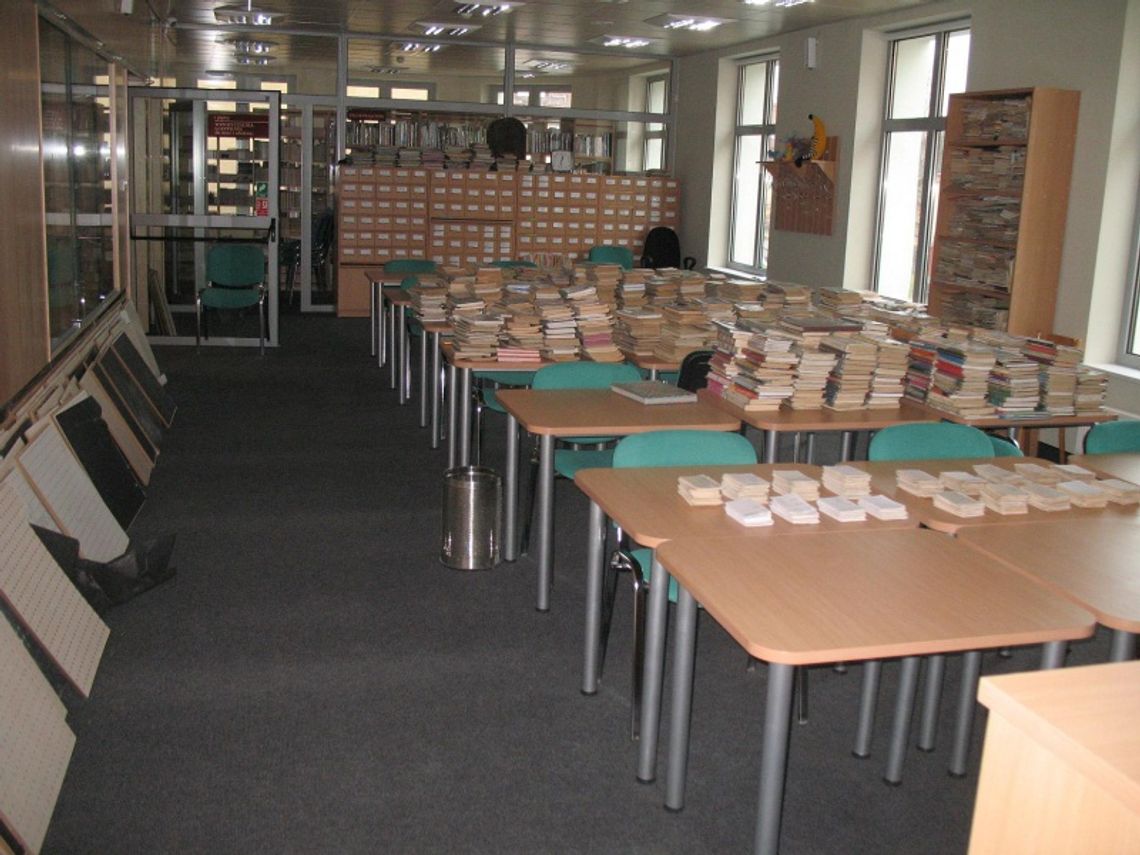 Powódź w miejskiej bibliotece Powódź w miejskiej bibliotece