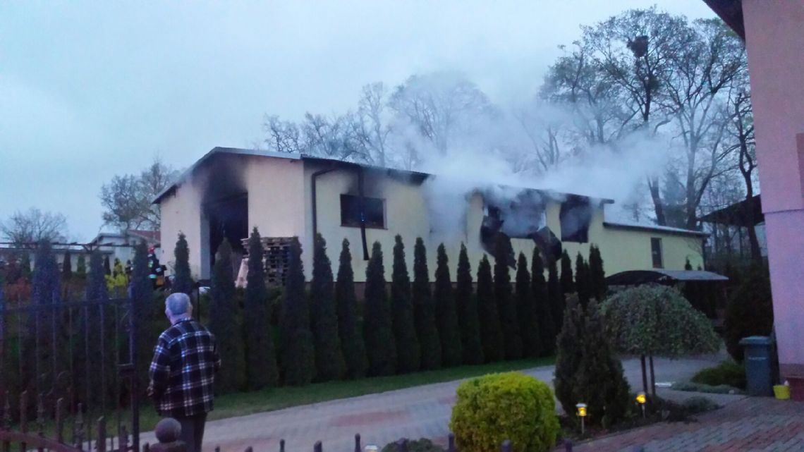 Pożar hali produkcyjnej przy ul. Świętopełka