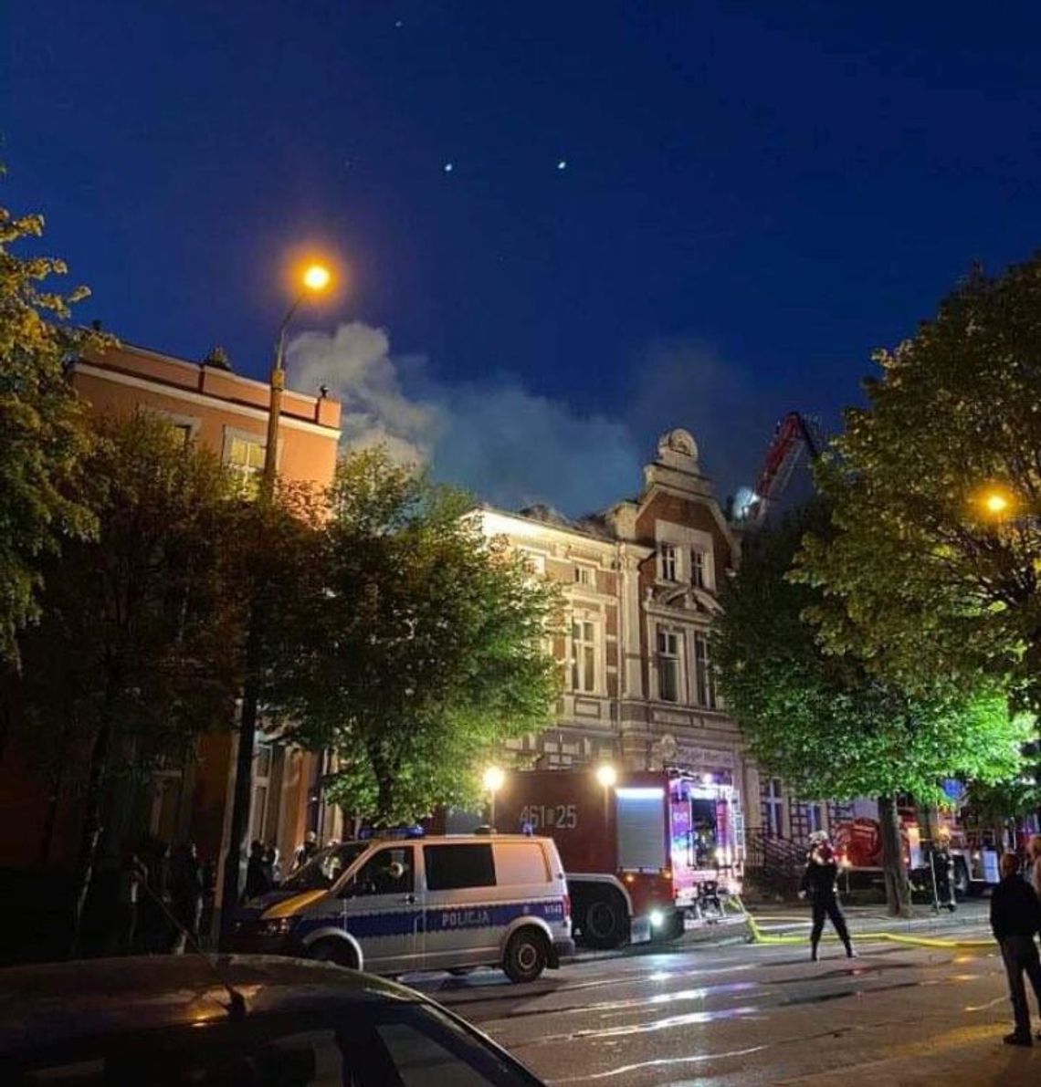 Pożar kamienicy przy ul. Chopina w Kwidzynie. Ewakuowano mieszkańców