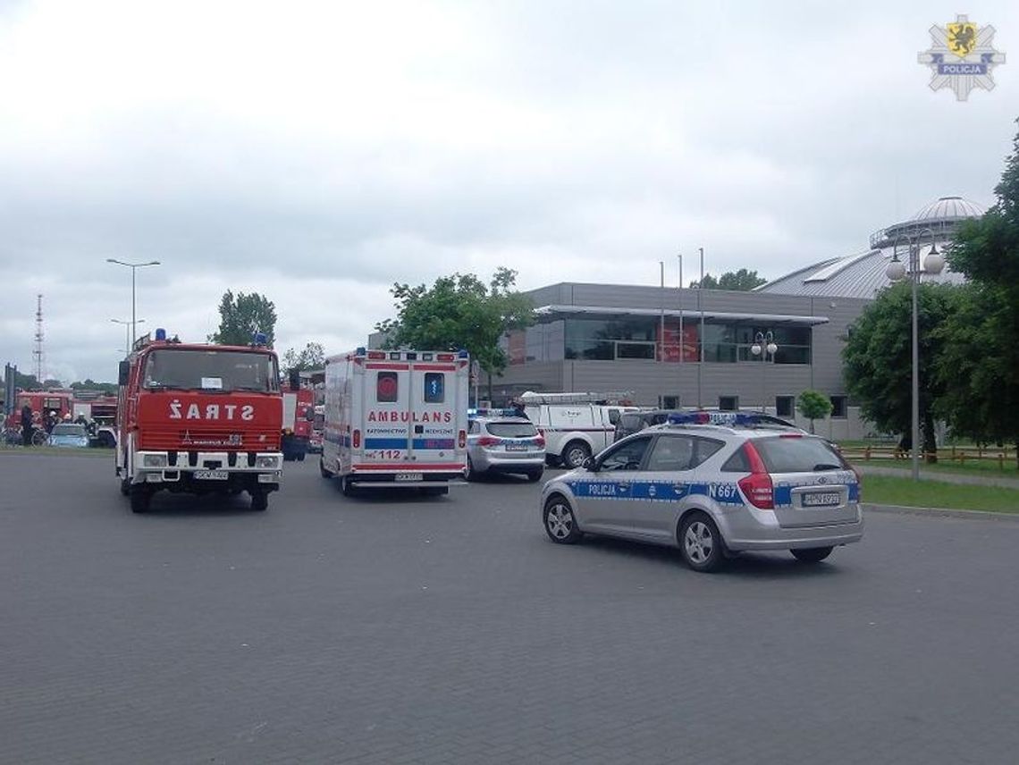 Pożar kwidzyńskiej sali sportowej (ćwiczenia)