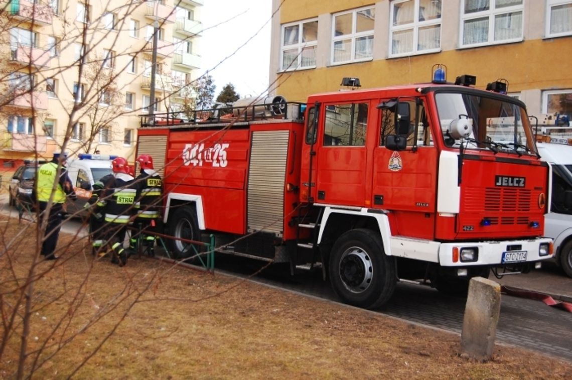 Pożar sklepu w Tczewie