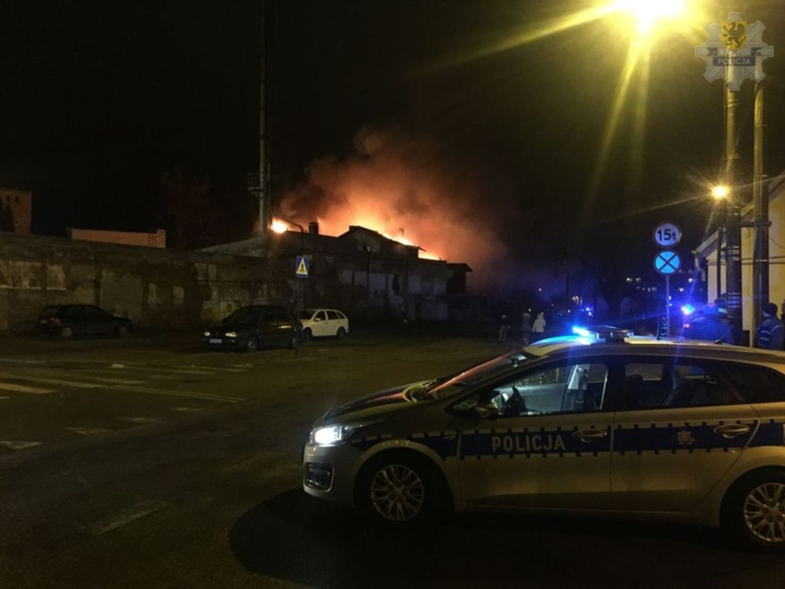 Pożar w centrum Wejherowa
