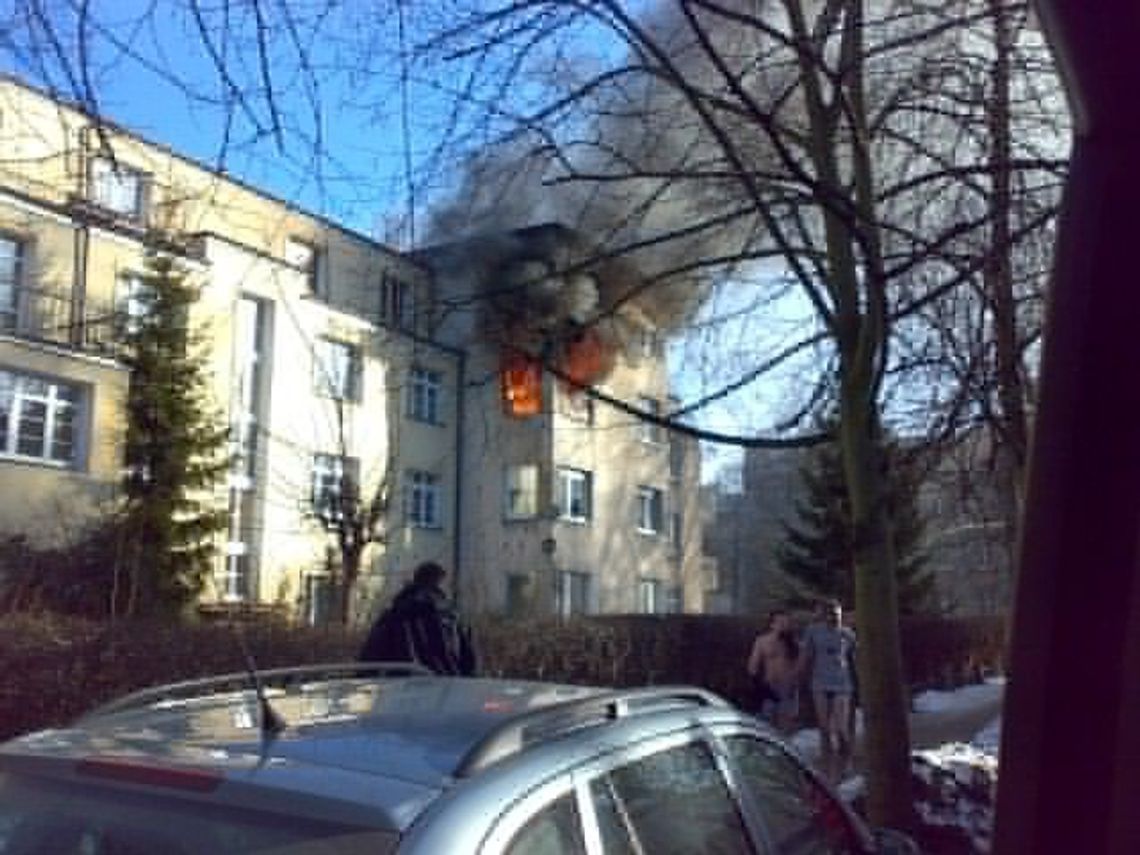 Pożar w kamienicy Pożar w kamienicy