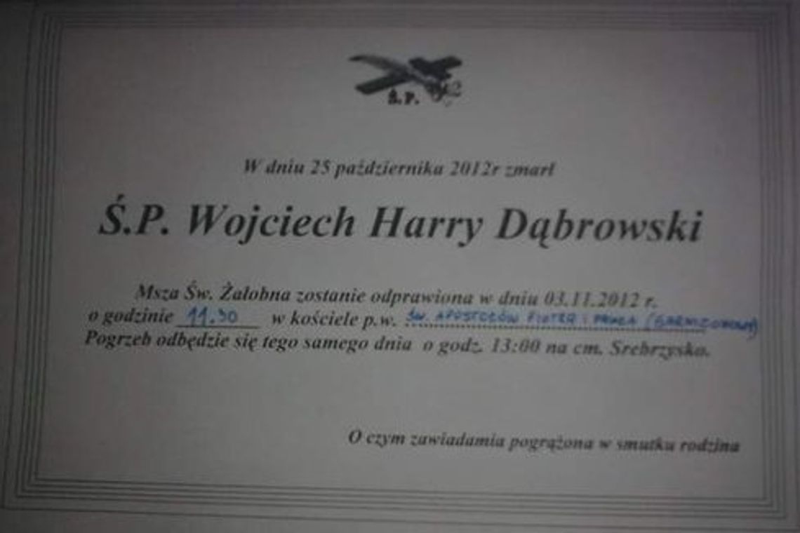 Pożegnanie Harry'ego. Zmarł po 2-miesięcznym proteście. Głodował pod urzędem prezydenta Adamowcza Pożegnanie Harry'ego. Zmarł po 2-miesięcznym proteście. Głodował pod urzędem prezydenta Adamowcza