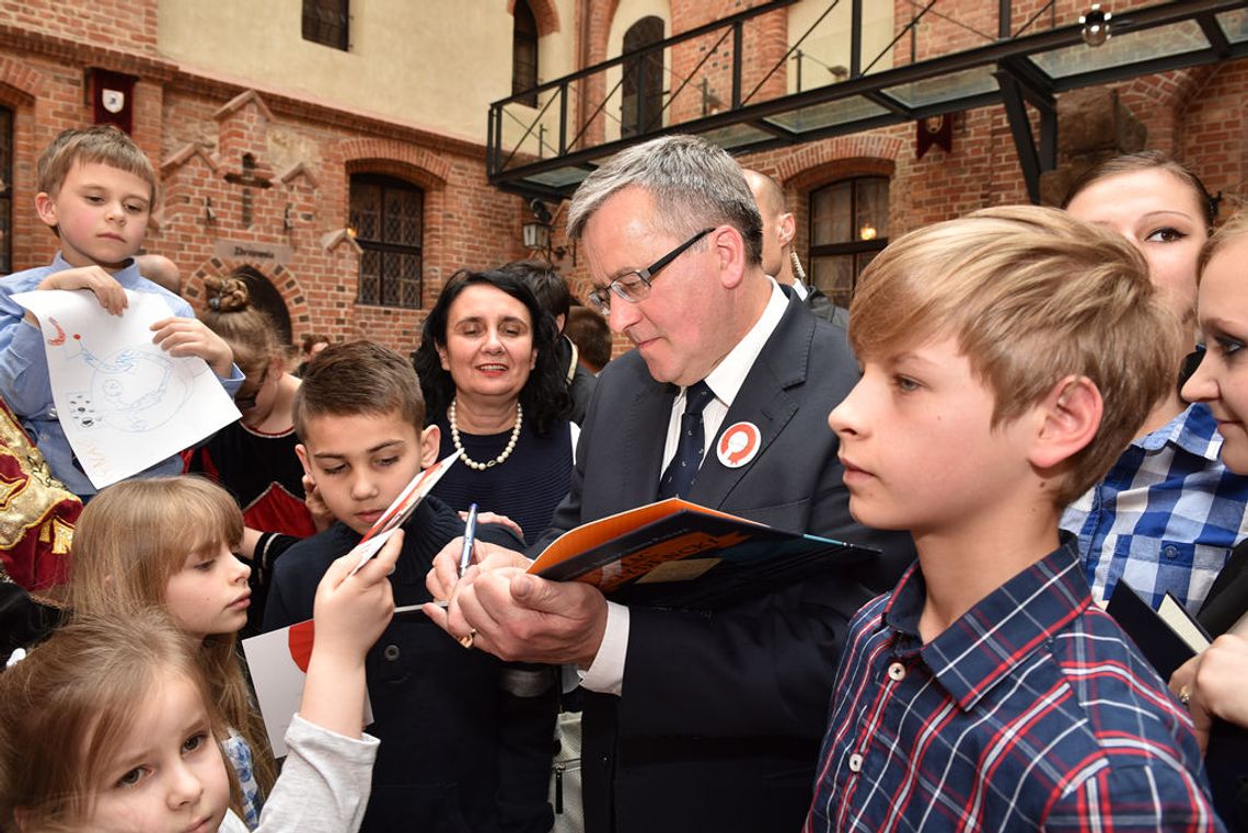Prezydent Bronisław Komorowski odwiedził Gniew Prezydent Bronisław Komorowski odwiedził Gniew