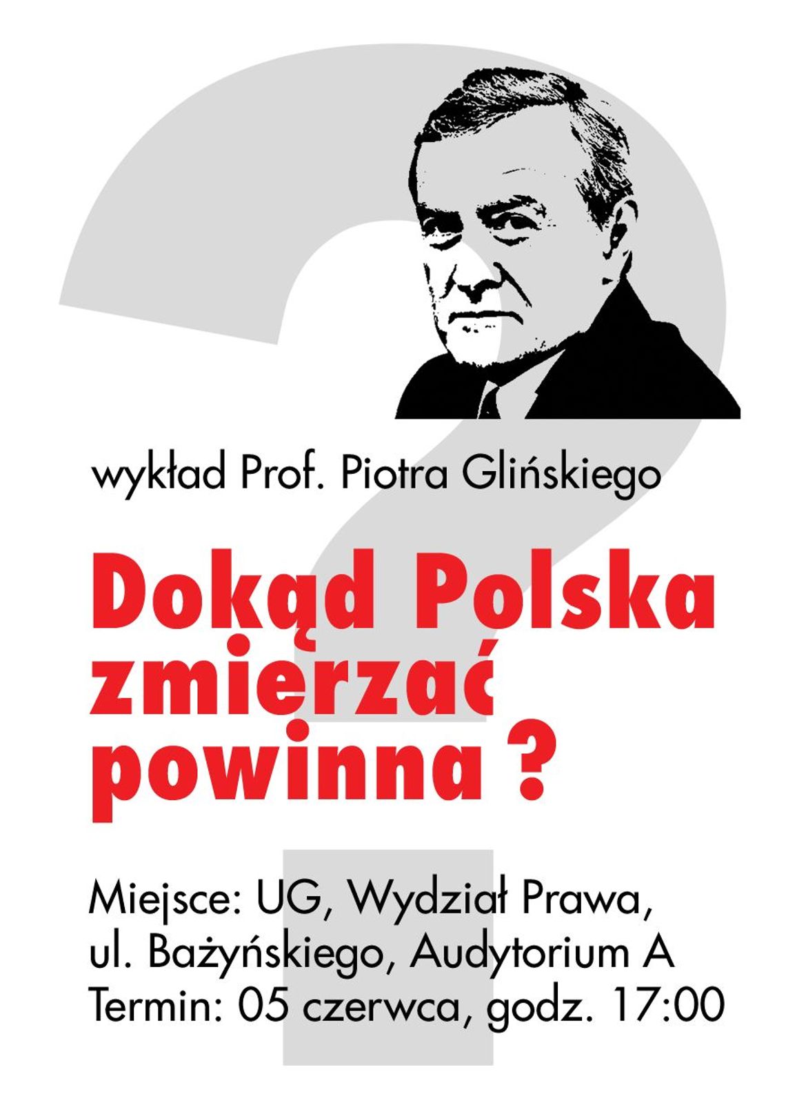Prof. Gliński w Gdańsku: Dokąd Polska zmierzać powinna 