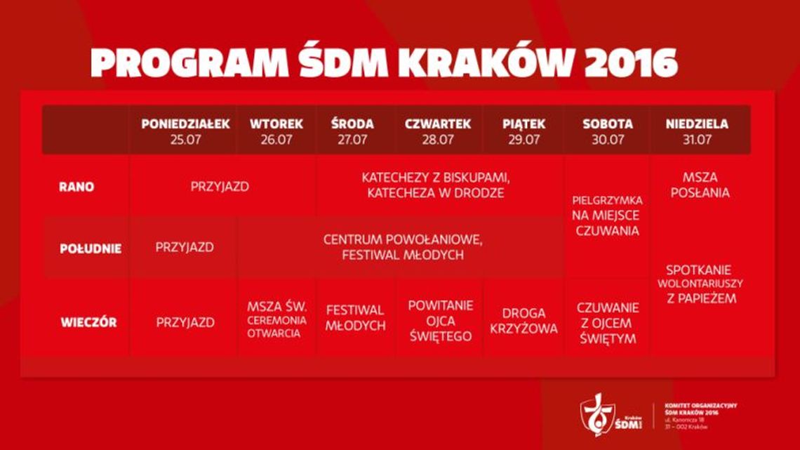Program Światowych Dni Młodzieży w Krakowie