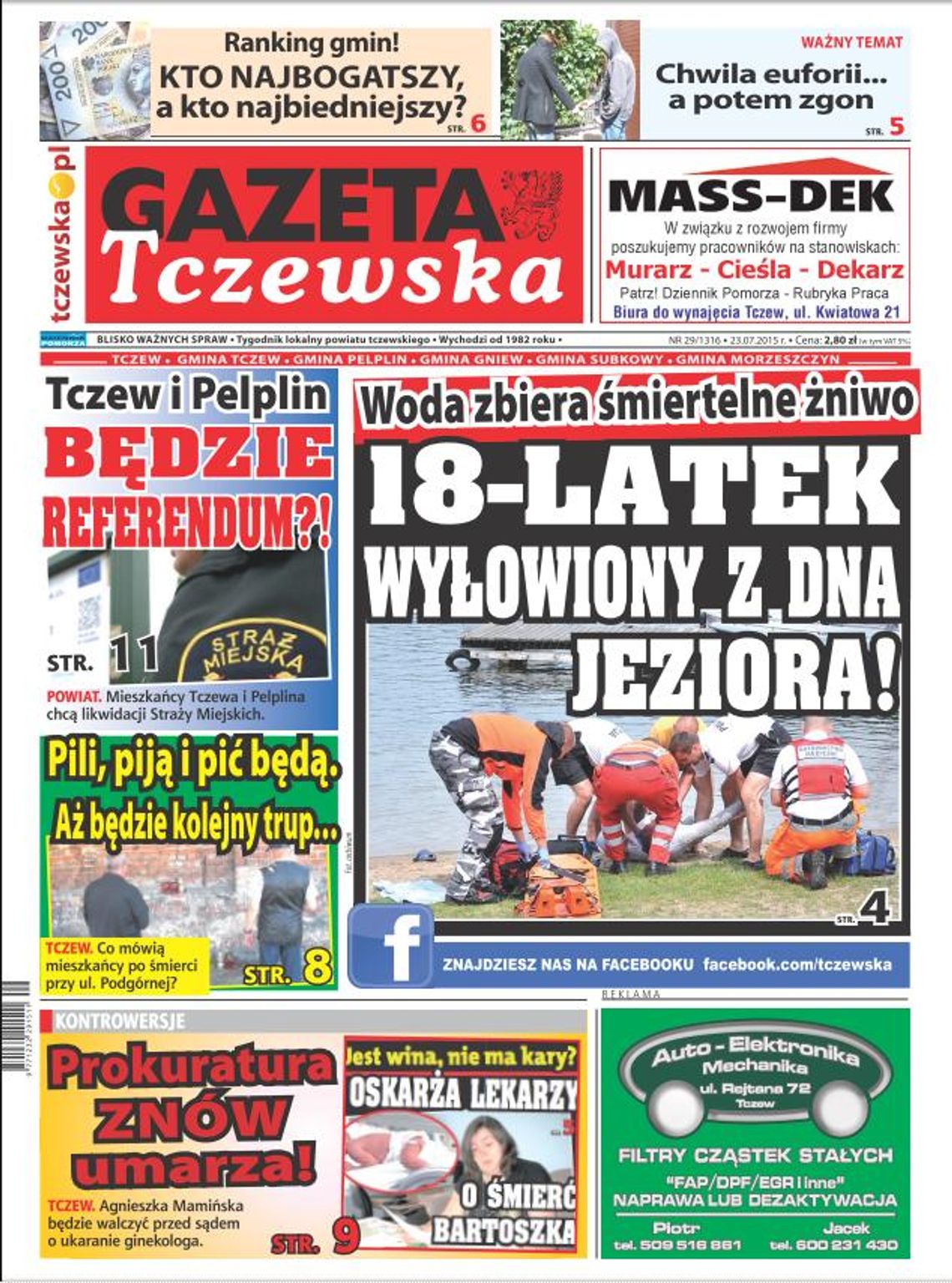 „Prokuratura znów umarza!”, „Pili, piją i pić będą", „Chwila euforii, a potem zgon” „Prokuratura znów umarza!”, „Pili, piją i pić będą", „Chwila euforii, a potem zgon”
