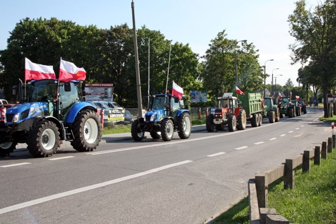 Protest przeciw niskim cenom rzepaku i pszenicy Protest przeciw niskim cenom rzepaku i pszenicy