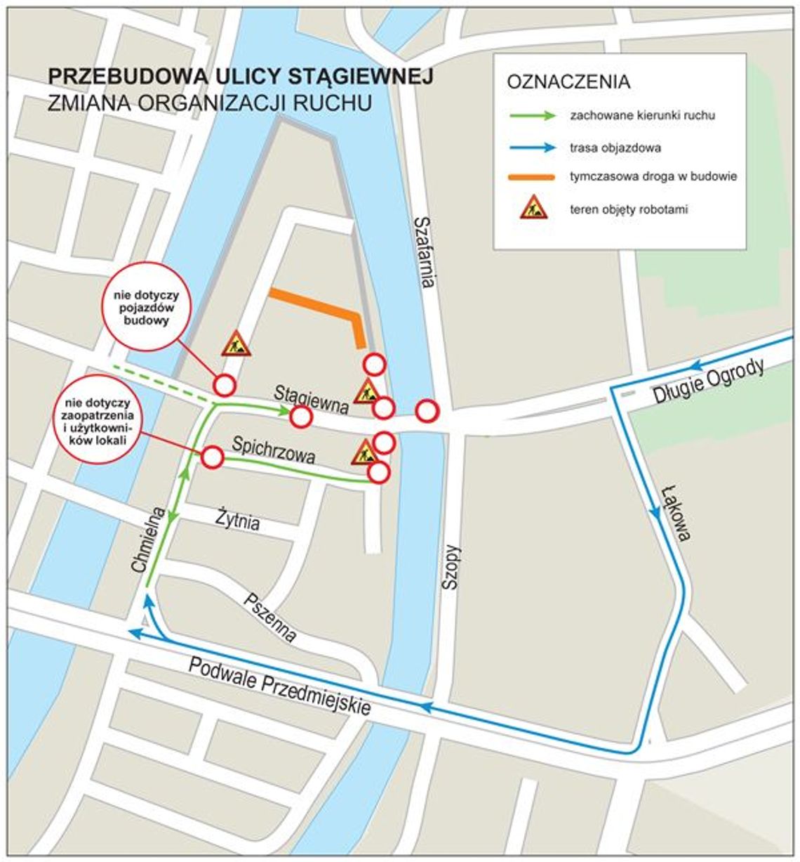 Przebudowa ul. Stągiewnej - od wtorku zmiana organizacji ruchu 