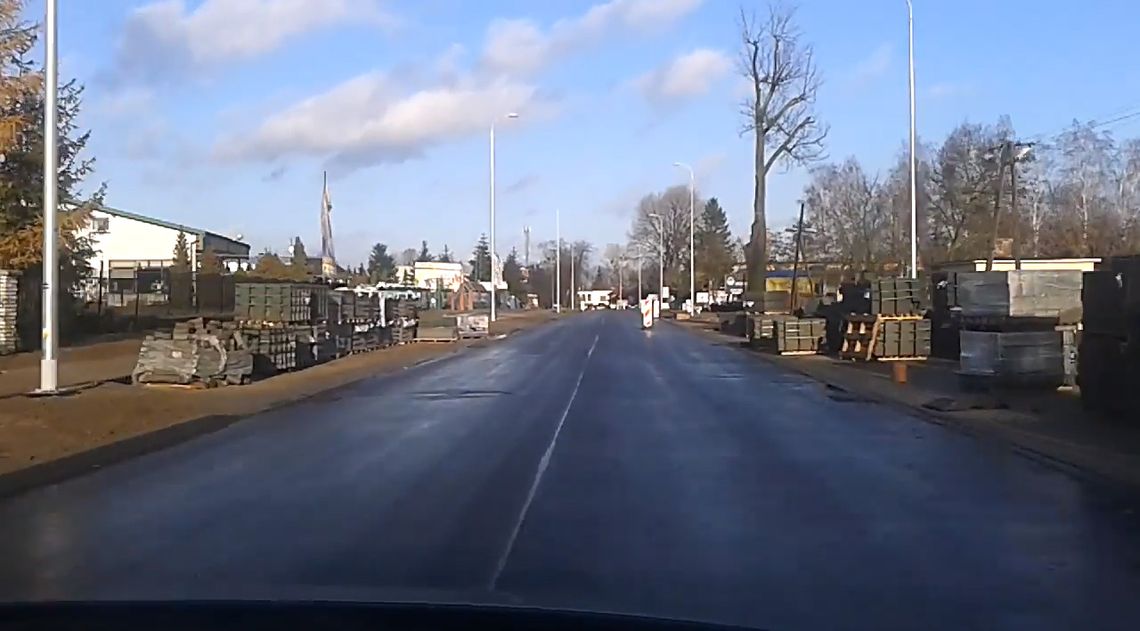 Przejazd remontowaną ul. 30 Stycznia