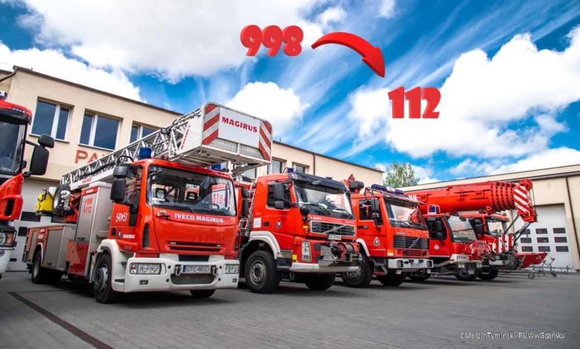 PRZYPOMINAMY! Od 10 czerwca br. przeniesienie numeru alarmowego 998 Państwowej Straży Pożarnej do Centrum Powiadamiania Ratunkowego 112 
