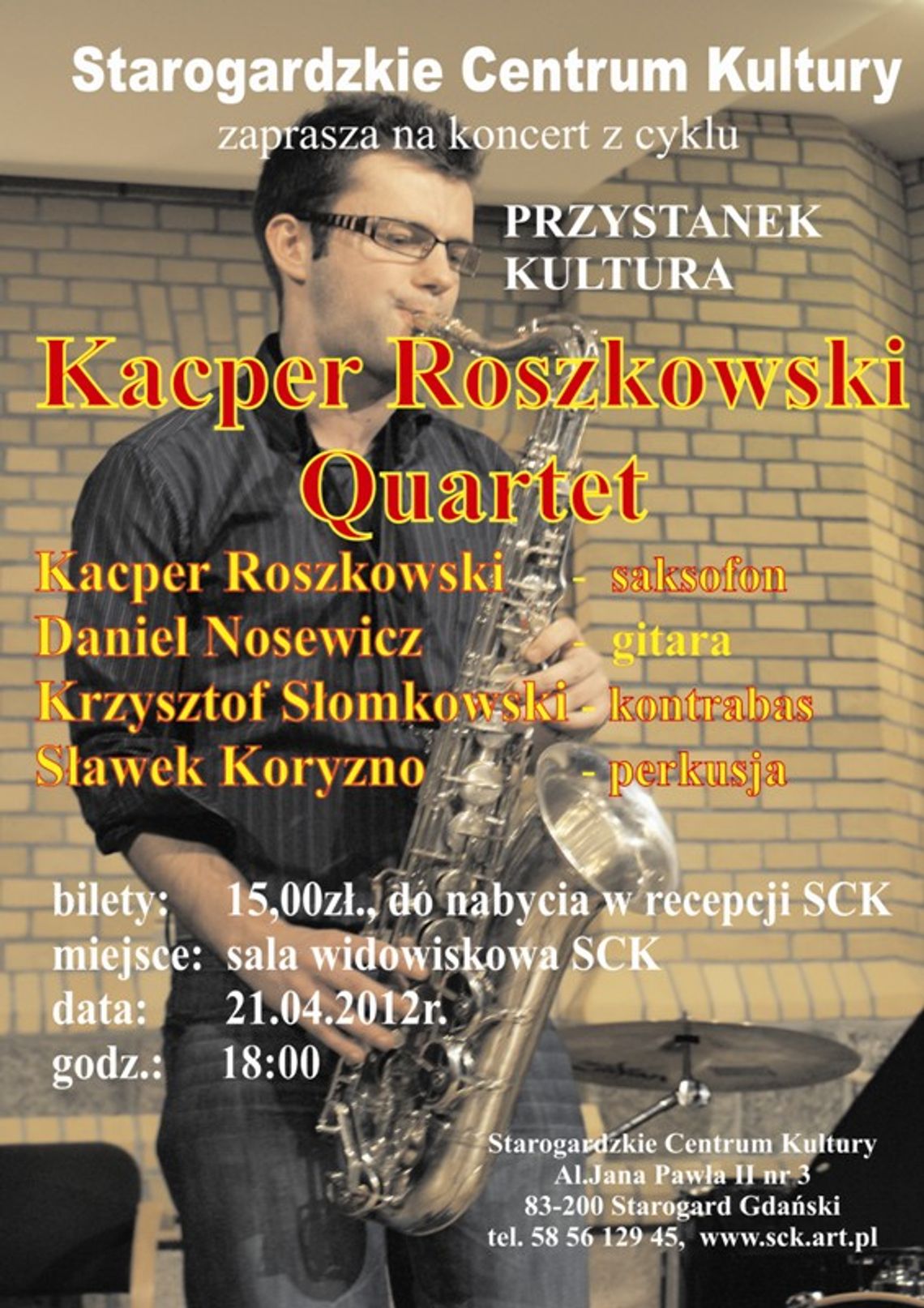 Przystanek Kultura – Koncert Kacper Roszkowski Quartet