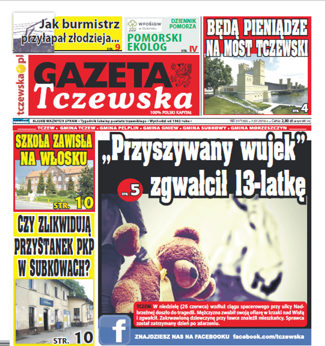 „Przyszywany wujek” zgwałcił 13-latkę. Czytaj GT