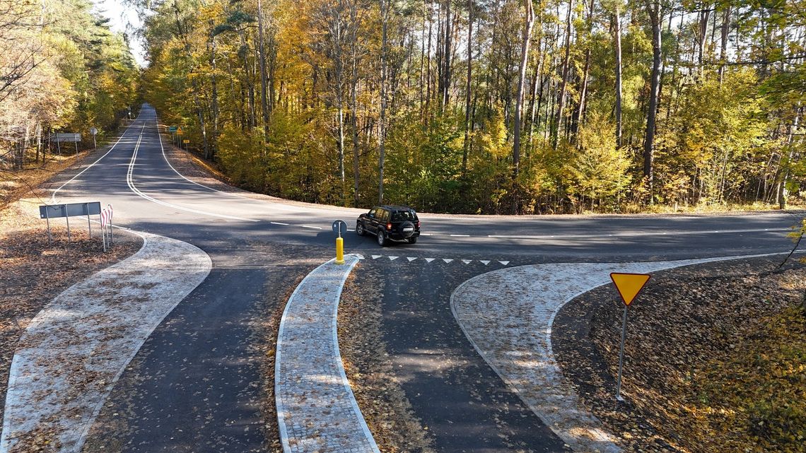 Remont skrzyżowania drogi wojewódzkiej nr 214 z drogą powiatową Osie - Łuby zakończony