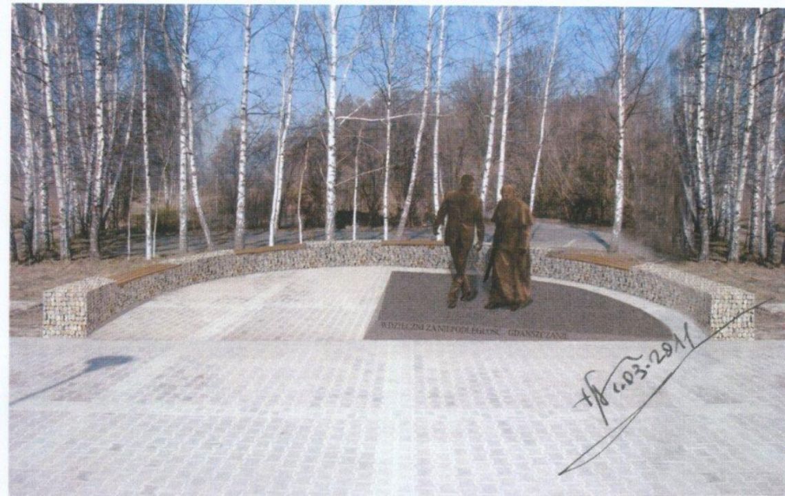 Ronald Reagan i Jan Paweł II w parku na gdańskiej Zaspie Ronald Reagan i Jan Paweł II w parku na gdańskiej Zaspie