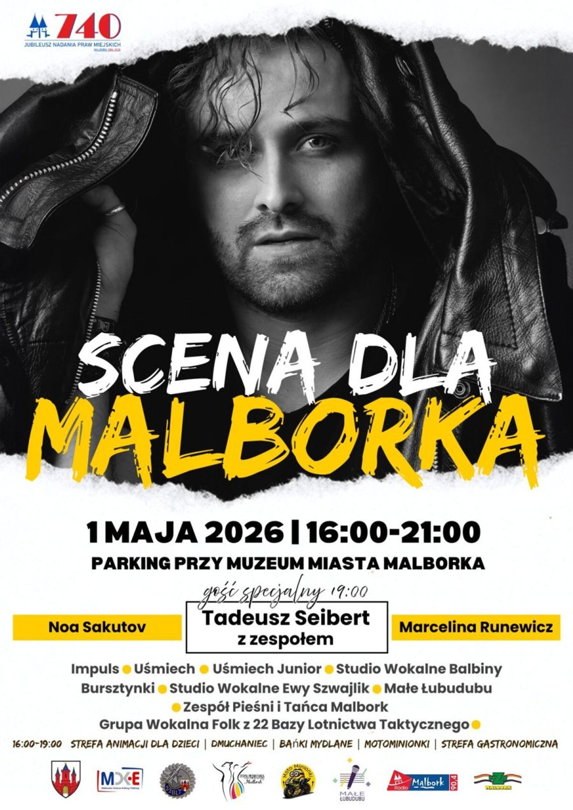 Scena dla Malborka podczas majówki z okazji 740 urodzin miasta