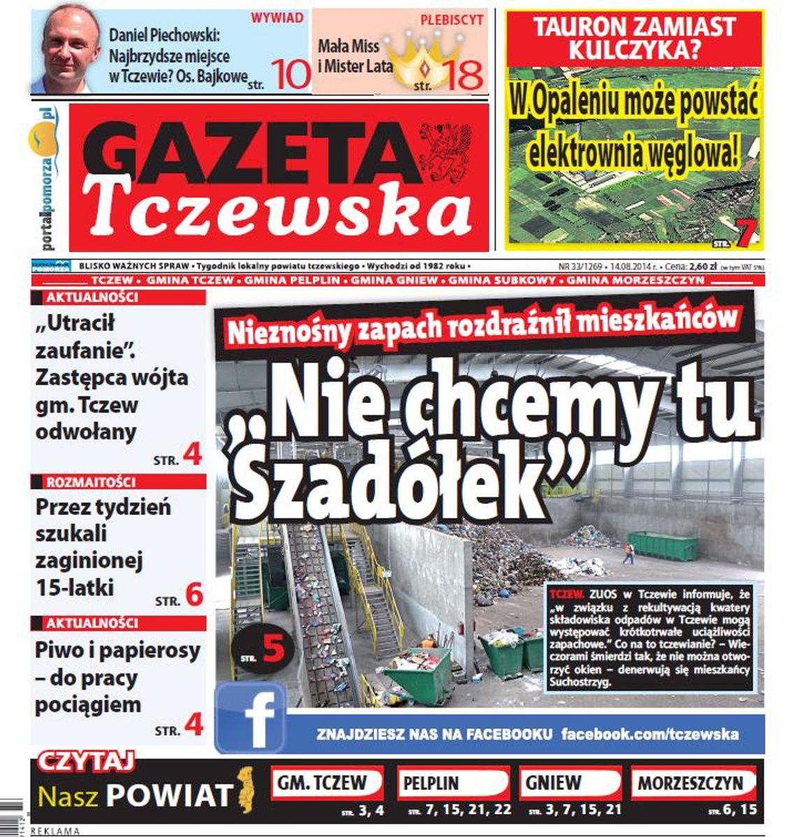 Skąd ten fetor? Czytaj już dziś w najnowszym numerze Gazety Tczewskiej Skąd ten fetor? Czytaj już dziś w najnowszym numerze Gazety Tczewskiej