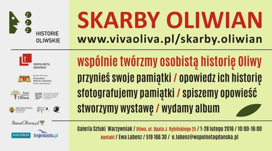 Skarby Oliwian, czyli co oliwianie ukrywają w szafach, piwnicach i innych zakamarkach...