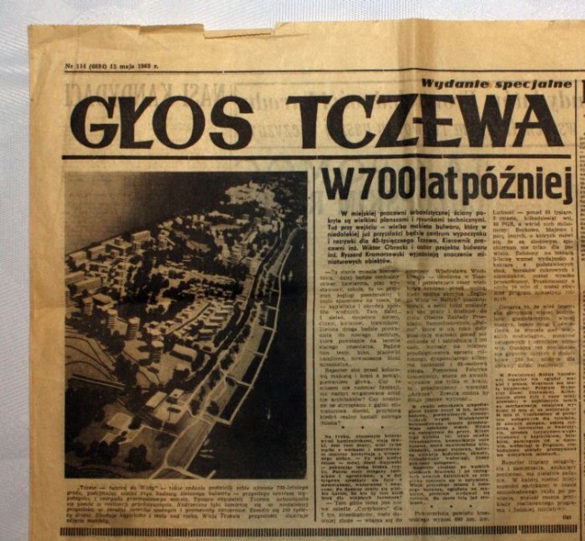 Śmiała wizja ze styropianu - bulwar nadwiślański w Tczewie według planów z 1969 r.