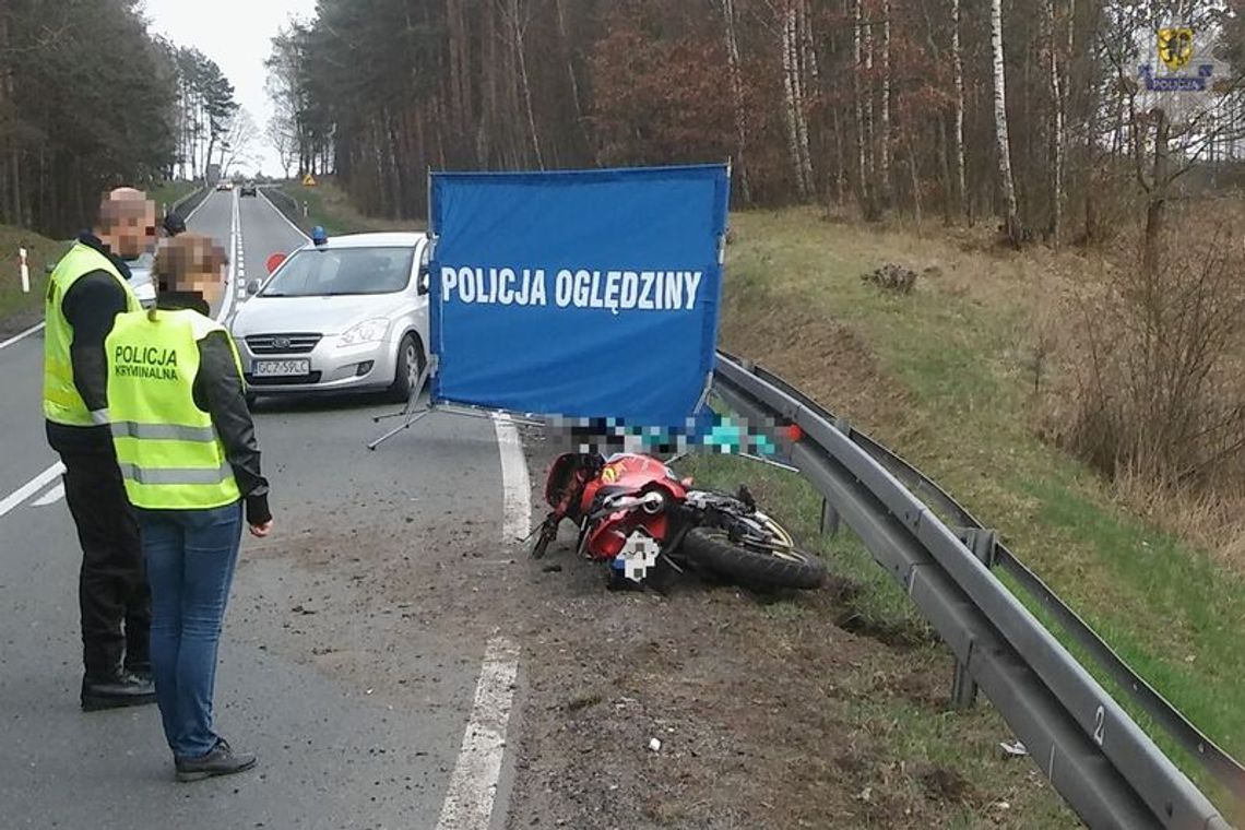 Śmiertelny wypadek motocyklisty na DK 25