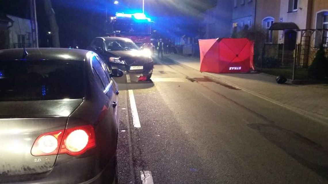 Śmiertelny wypadek motocyklisty w centrum Malborka