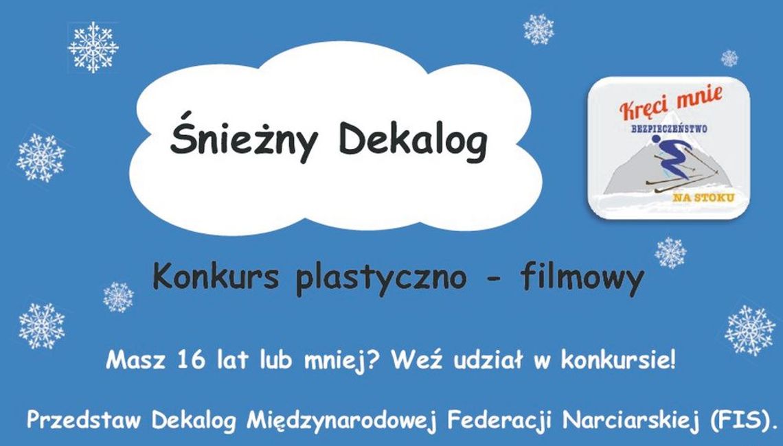 ŚNIEŻNY DEKALOG. Policyjny konkurs promujący bezpieczeństwo na stoku narciarskim