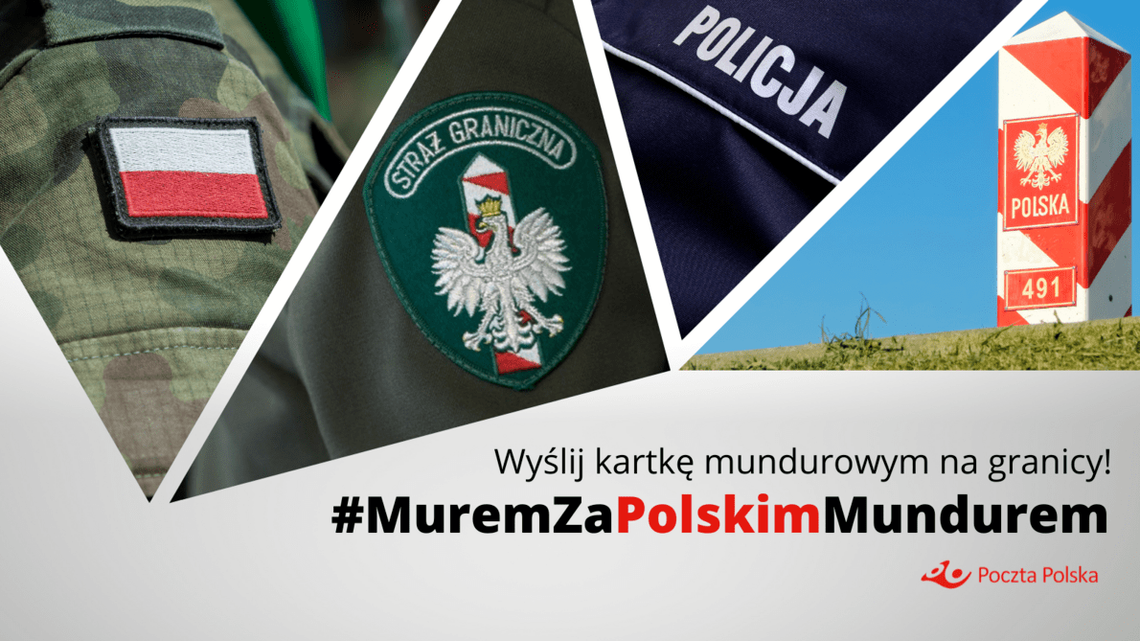 Solidarni z Obrońcami Ojczyzny. Kartkę mundurowym na granicy możesz przekazać w placówkach Poczty Polskiej 