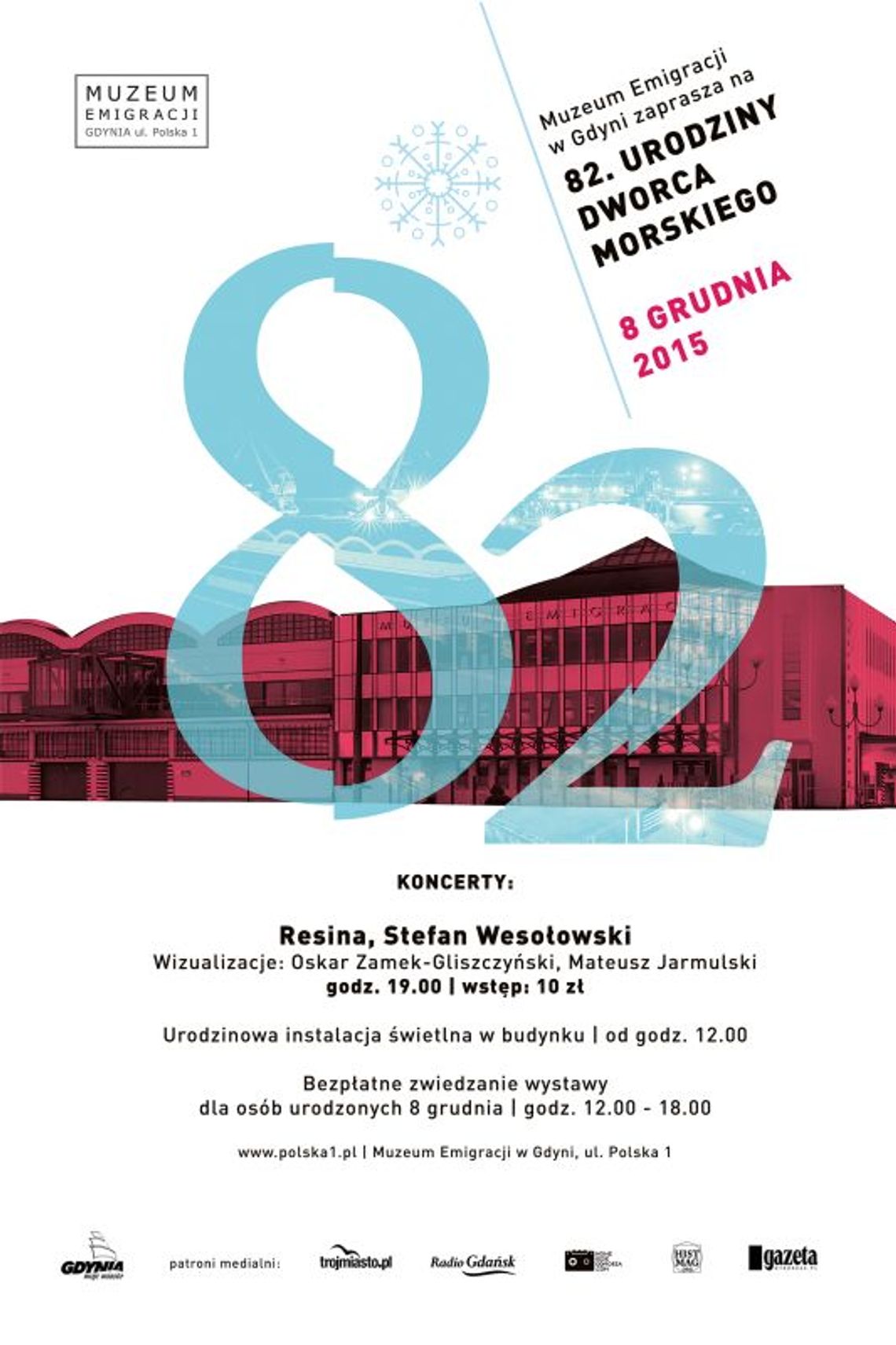 Stefan Wesołowski i Resina na 82. urodziny Dworca Morskiego