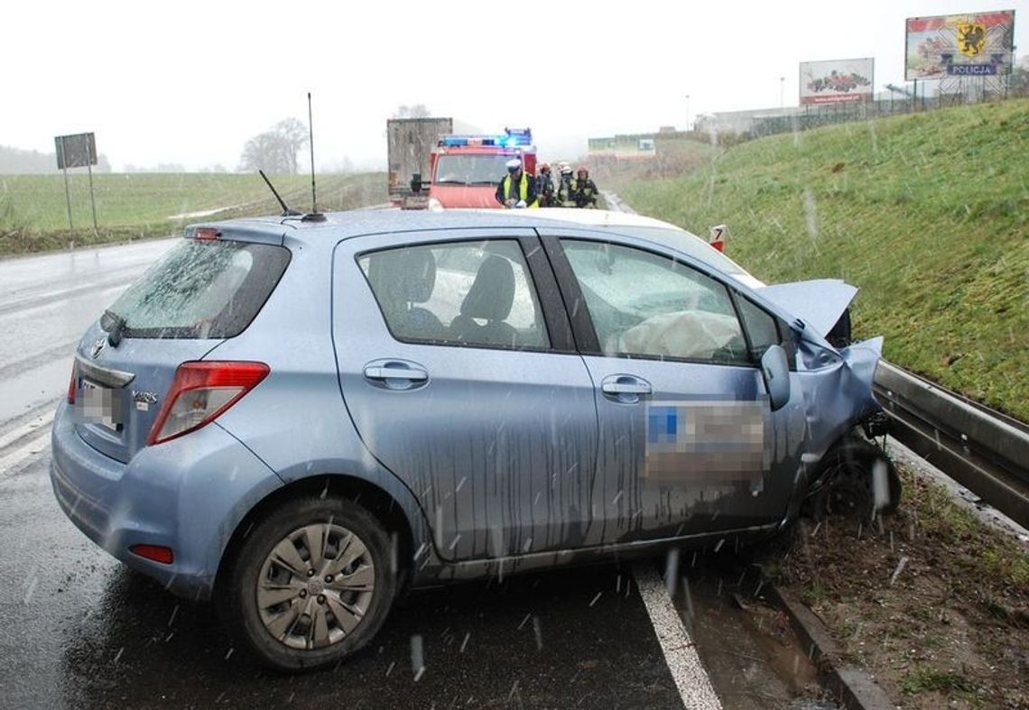 Stracił panowanie nad pojazdem na gościcińskiej górce