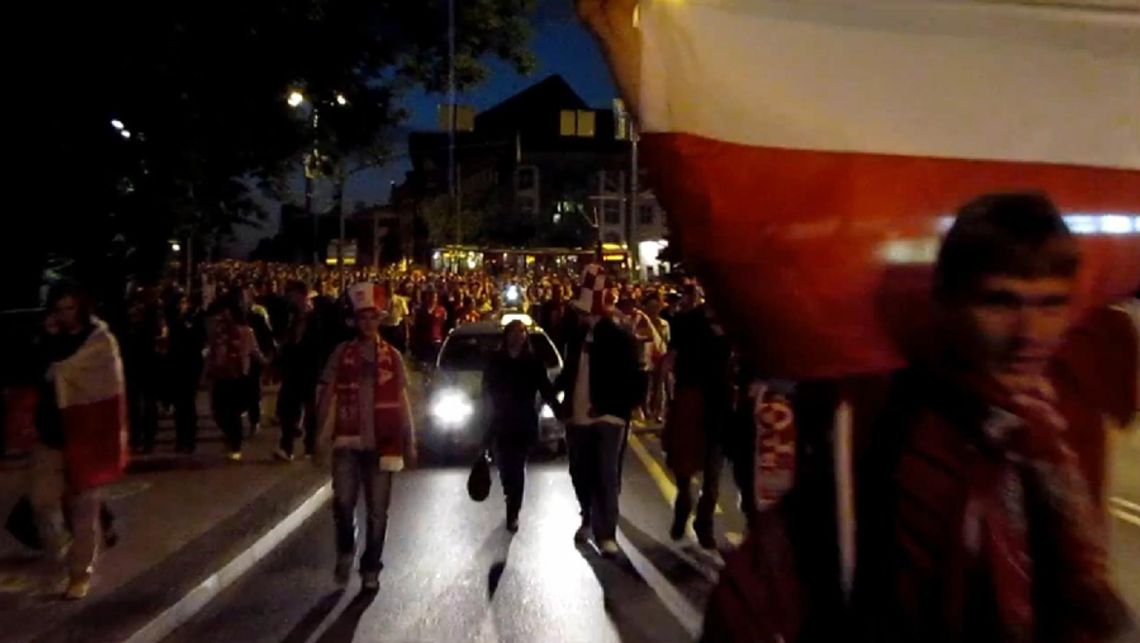 Strefa kibica w Gdańsku podczas meczu Polska - Rosja Strefa kibica w Gdańsku podczas meczu Polska - Rosja