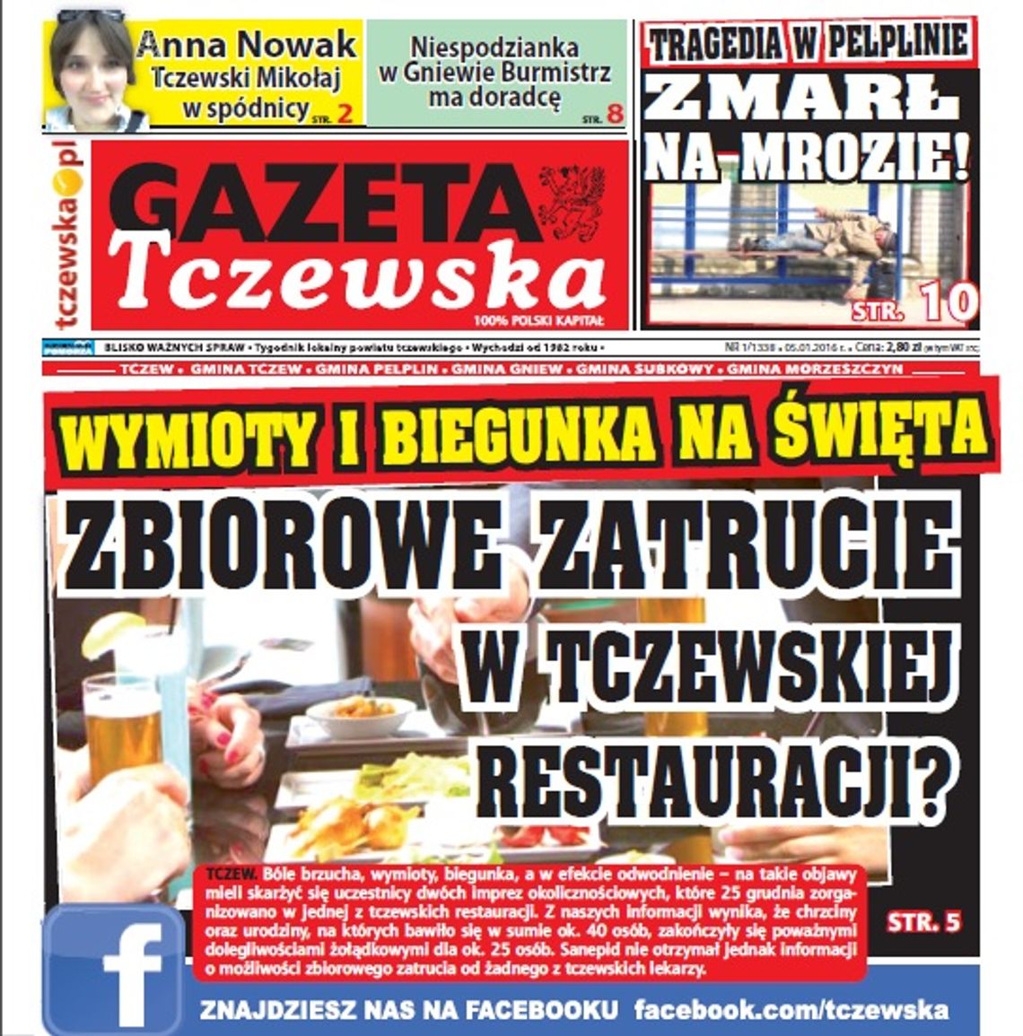 Świąteczne, zbiorowe zatrucie w tczewskiej restauracji? Czytaj GT! Świąteczne, zbiorowe zatrucie w tczewskiej restauracji? Czytaj GT!