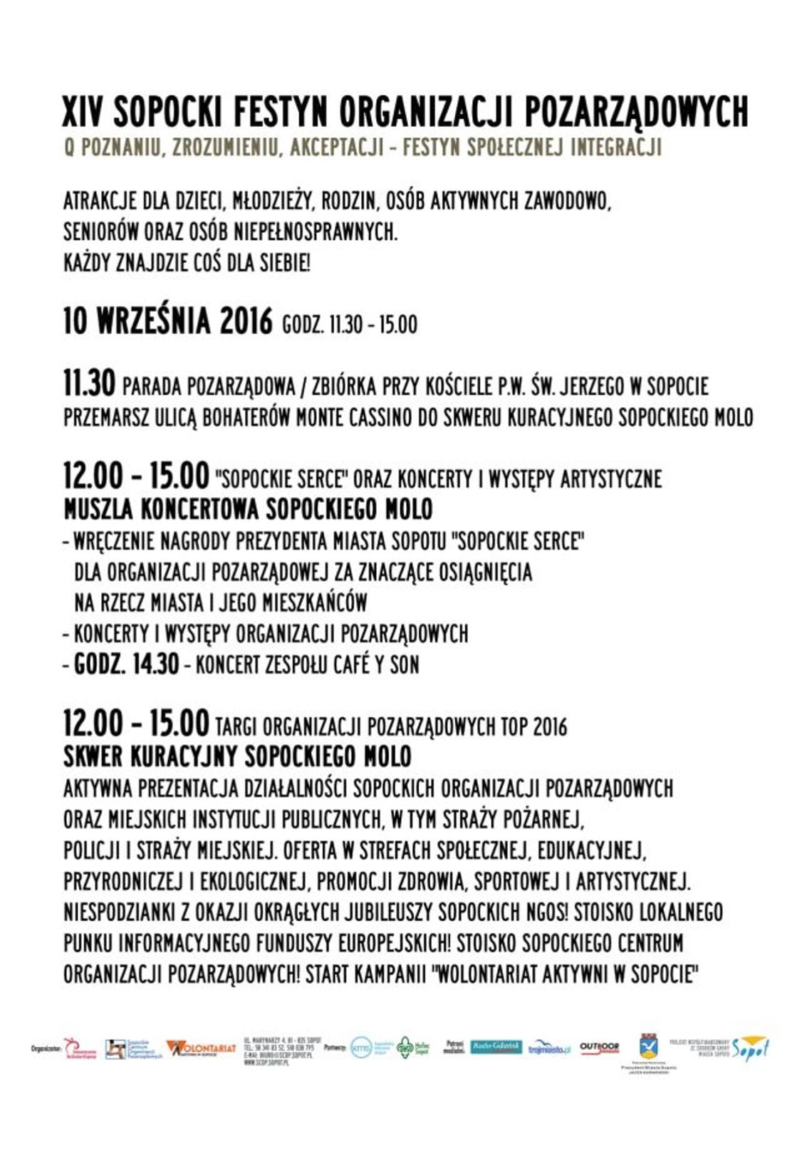 Święto organizacji pozarządowych w Sopocie Święto organizacji pozarządowych w Sopocie