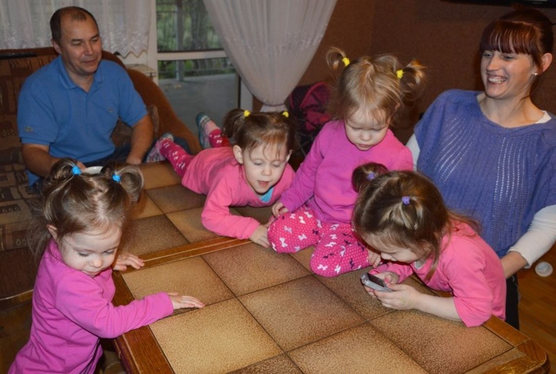 Szczęście razy cztery. Zblewskie czworaczki skończyły już 3 latka!