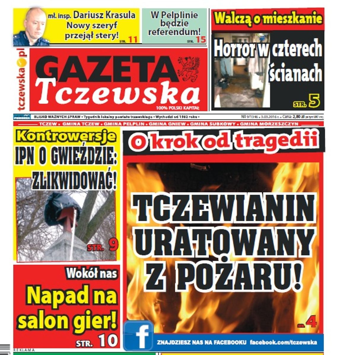 Tczewianin cudem uratowany z pożaru. "Chwilę później mógł już nie żyć" Tczewianin cudem uratowany z pożaru. "Chwilę później mógł już nie żyć"