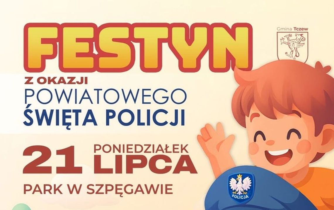 Tczewscy policjanci zapraszają na festyn rodzinny z okazji Święta Policji