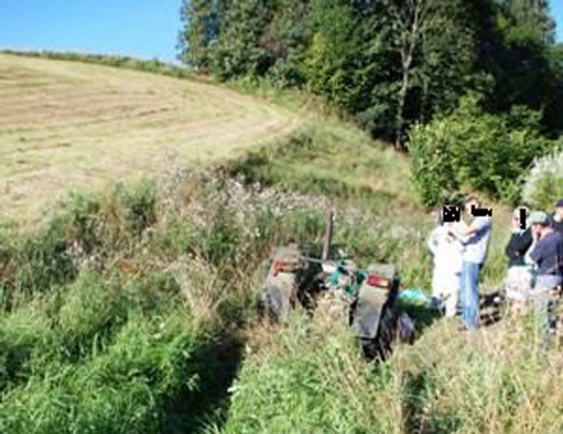 Tragiczny wypadek -traktor przygniótł mężczyznę Tragiczny wypadek -traktor przygniótł mężczyznę