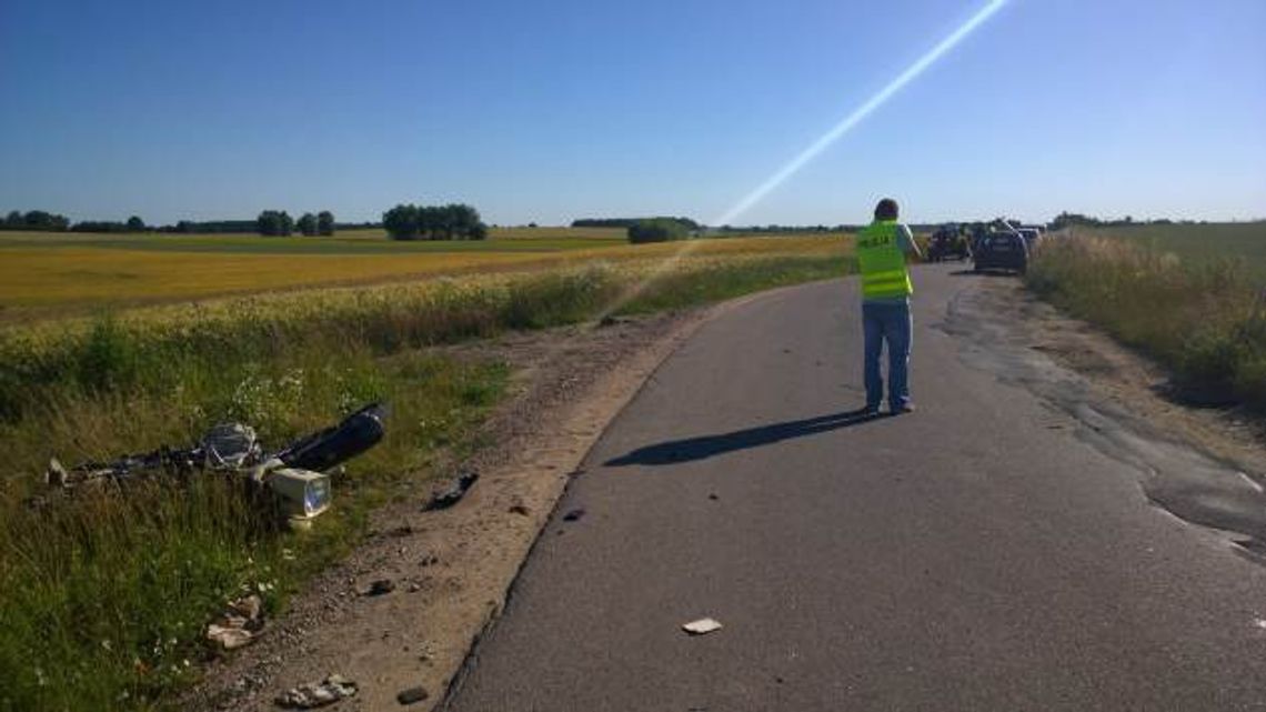 Tragiczny wypadek w Semlinie - zginął motocyklista Tragiczny wypadek w Semlinie - zginął motocyklista