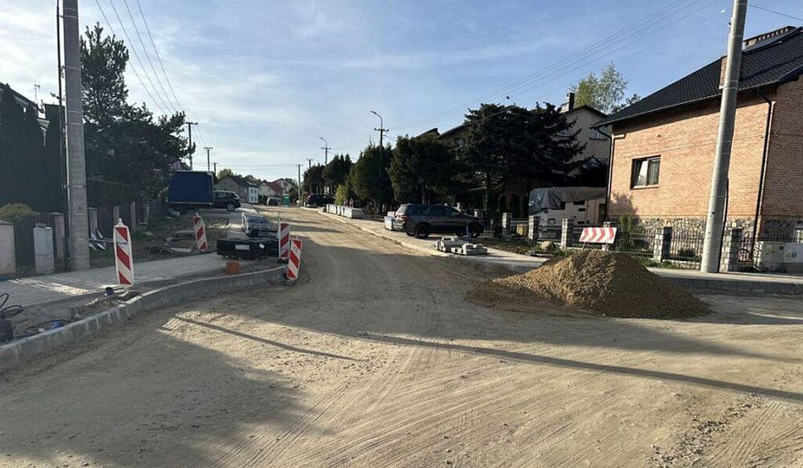 Trwa przebudowa Kossaka nabiera. Remont nabiera tempa