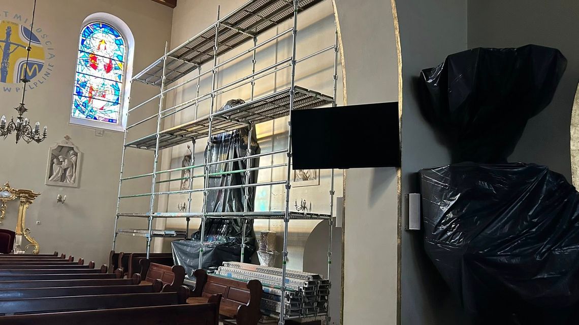 Trwa remont parafii w Skórczu