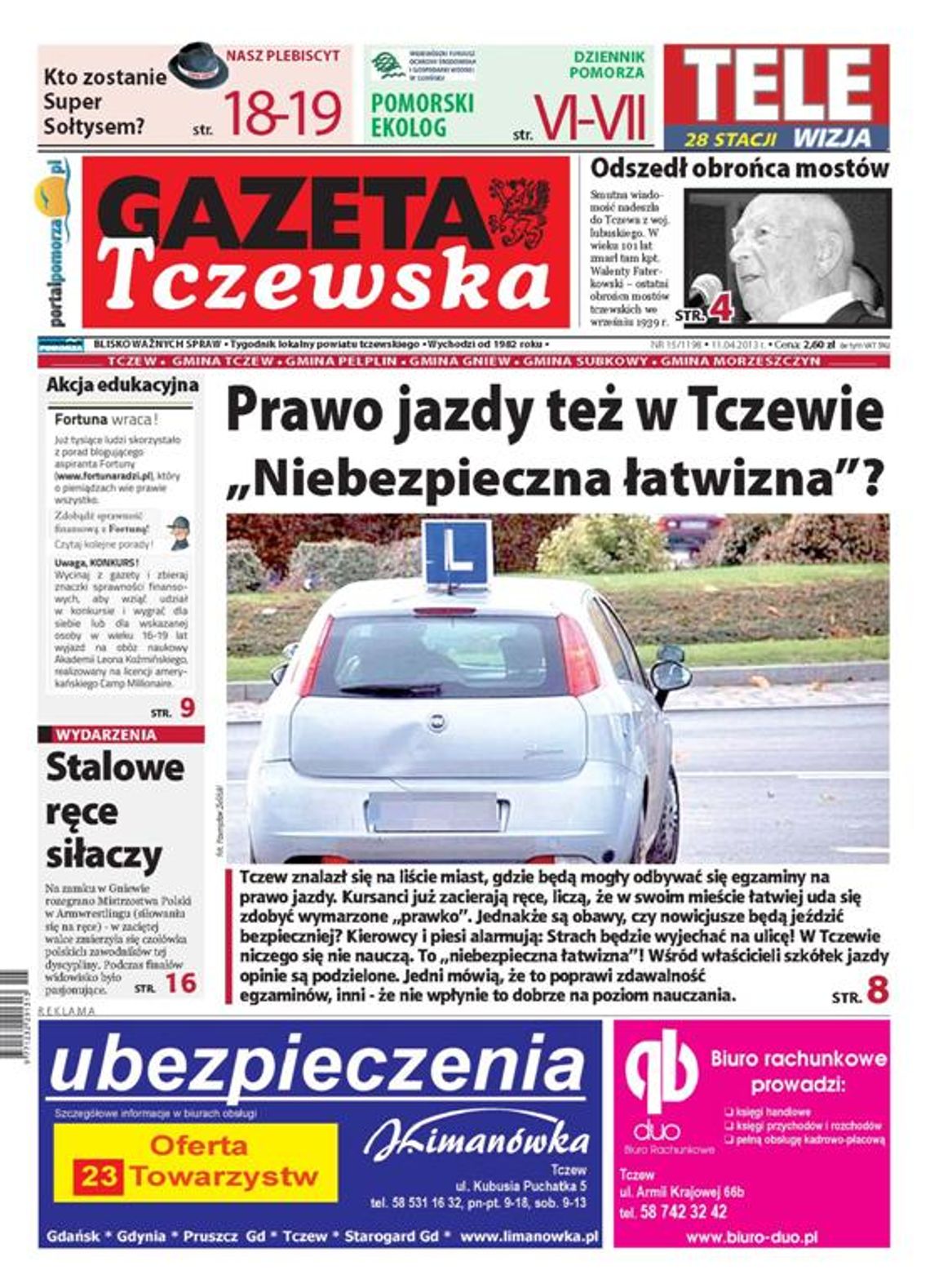 Tylko w „Gazecie Tczewskiej”!