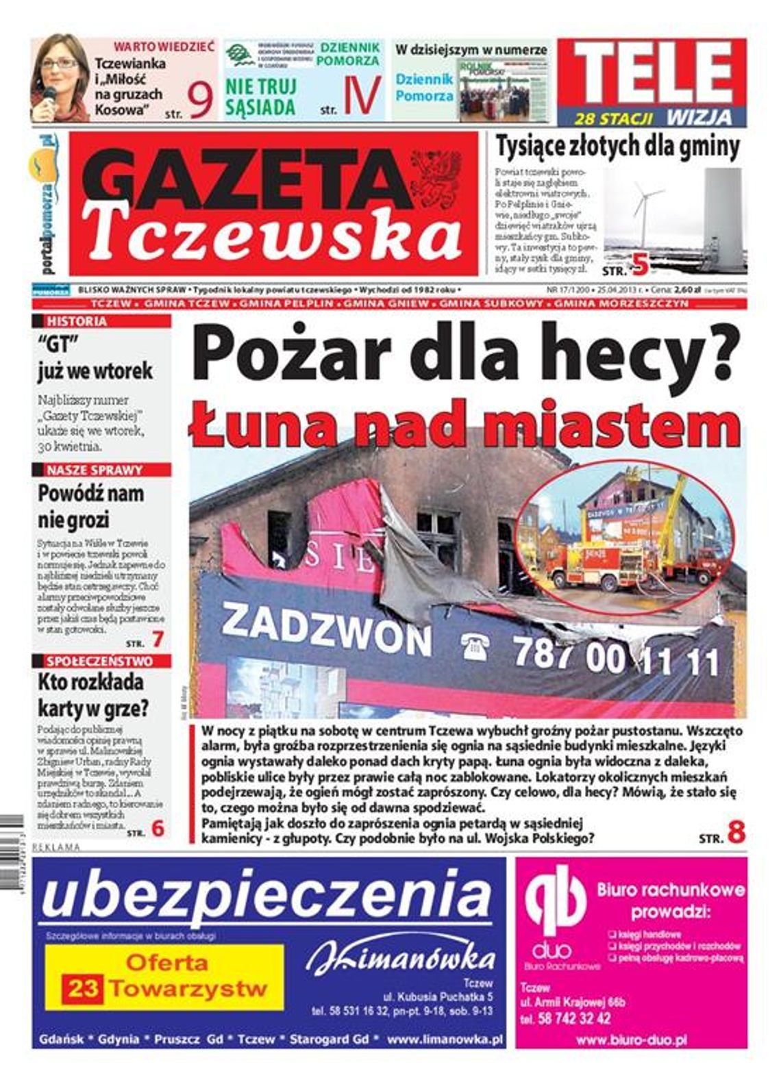 Tylko w „Gazecie Tczewskiej”! Tylko w „Gazecie Tczewskiej”!