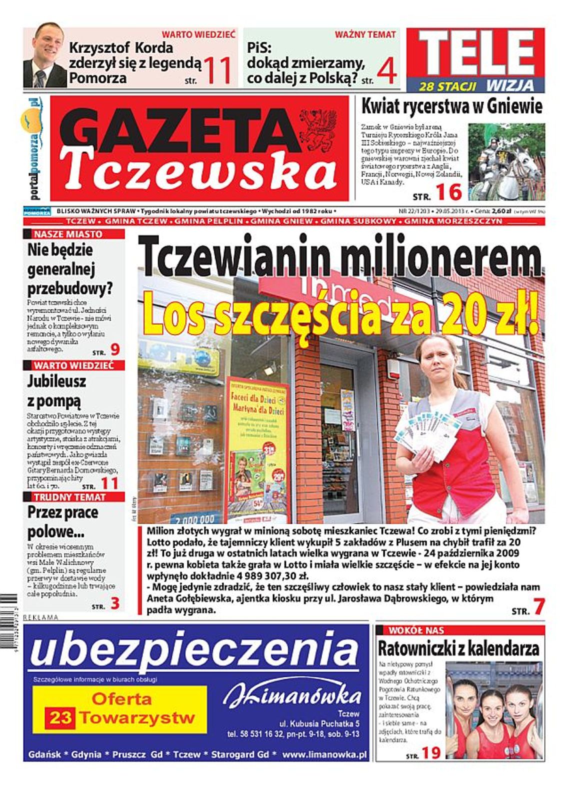 Tylko w „Gazecie Tczewskiej”! Tylko w „Gazecie Tczewskiej”!