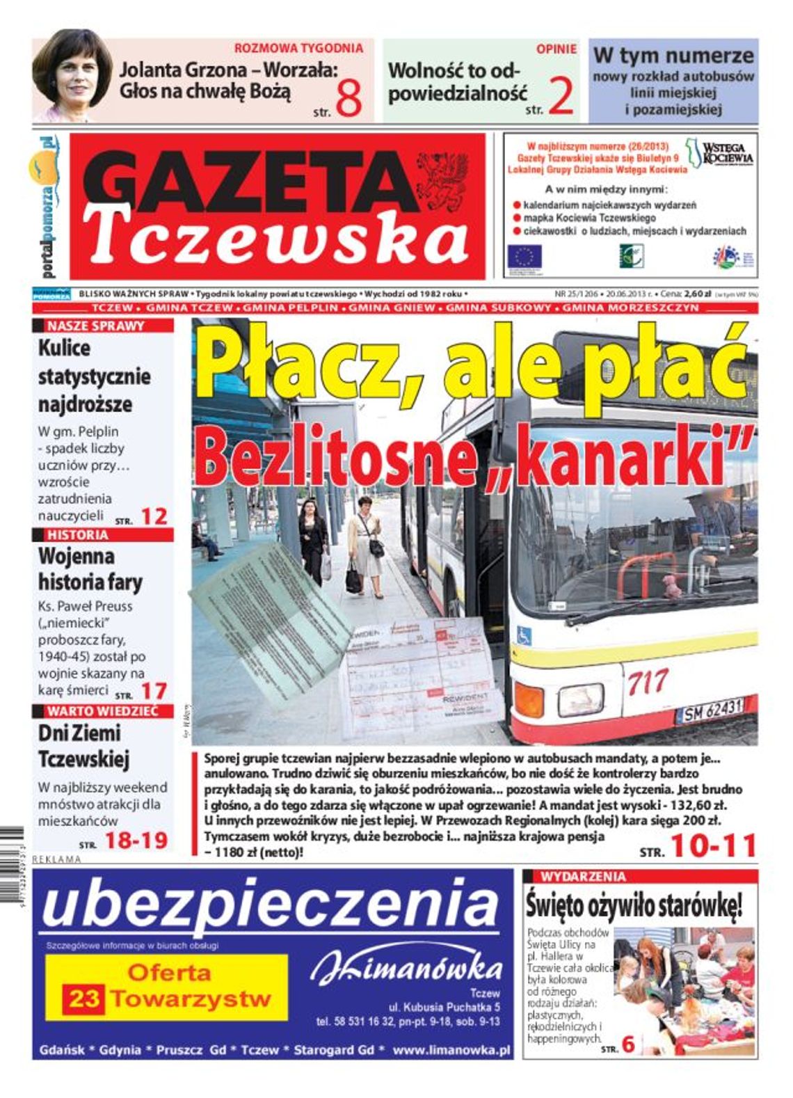 Tylko w „Gazecie Tczewskiej”! Tylko w „Gazecie Tczewskiej”!