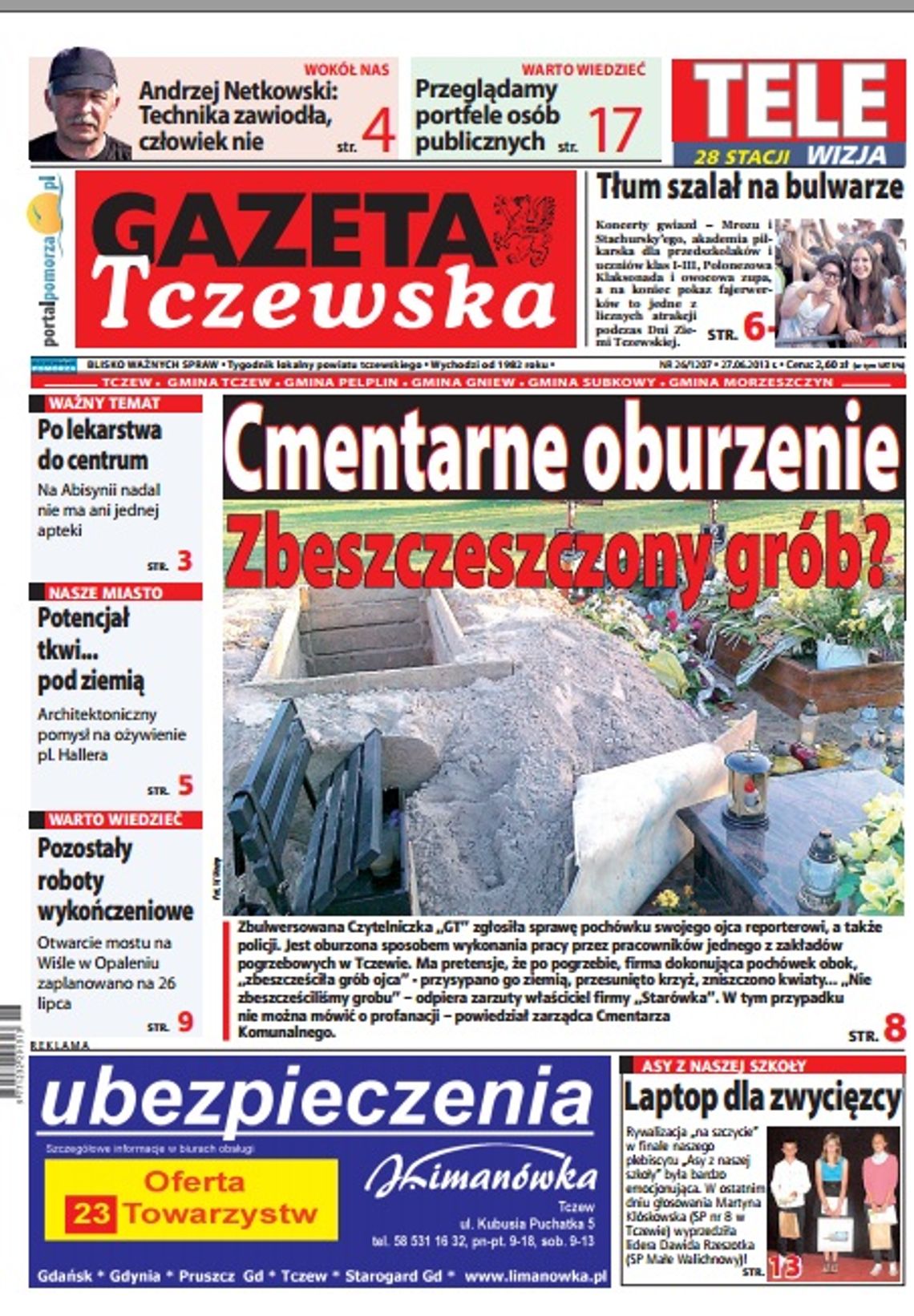 Tylko w „Gazecie Tczewskiej”!