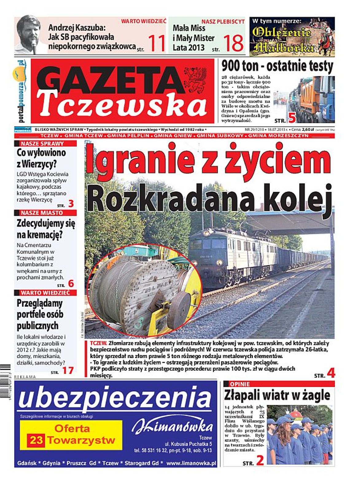 Tylko w „Gazecie Tczewskiej”!